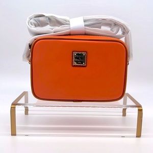 Dooney & Bourke Wexford Leather Camera Crossbody Coral